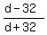 %28d-32%29%2F%28d%2B32%29