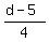 %28d-5%29%2F4