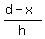 %28d-x%29%2Fh