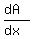 %28dA%29%2F%28dx%29
