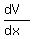 %28dV%29%2F%28dx%29