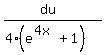 %28du%29%2F%284%28e%5E%284x%29+%2B+1%29%29