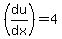 %28du%2Fdx%29+=+4
