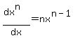 %28dx%5En%29%2Fdx++=++nx%5E+%28n-1%29