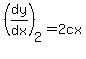 %28dy%2Fdx%29%5B2%5D=2cx