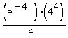 %28e%5E%28-4%29%29%284%5E4%29%2F4%21