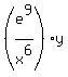 %28e%5E9%2Fx%5E6%29%2Ay%29