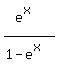%28e%5Ex%29%2F%281-e%5Ex%29
