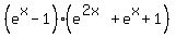%28e%5Ex-1%29%28e%5E%282x%29%2Be%5Ex%2B1%29