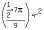 %28expr%281%2F2%29%2A7pi%2F9%29%2Ar%5E2