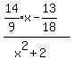 %28expr%2814%2F9%29x-13%2F18%29%2F%28x%5E2%2B2%29