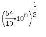 %28expr%2864%2F10%29%2A10%5En%29%5E%281%2F2%29