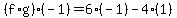 %28f%2Ag%29%28-1%29=6%28-1%29-4%281%29