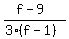 %28f-9%29%2F%283%28f-1%29%29