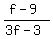 %28f-9%29%2F%283f-3%29