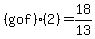 %28g+o+f%29%282%29=18%2F13