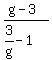 %28g-3%29%2F%283%2Fg-1%29