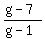 %28g-7%29%2F%28g-1%29