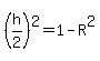 %28h%2F2%29%5E2=1-R%5E2