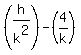 %28h%2Fk%5E2%29+-+%284%2Fk%29