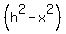 %28h%5E2-x%5E2%29