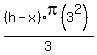 %28h-x%29pi%283%5E2%29%2F3