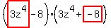 %28highlight%283z%5E4%29-8%29%283z%5E4%2Bhighlight%28-8%29%29