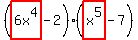 %28highlight%286x%5E4%29-2%29%28highlight%28x%5E5%29-7%29