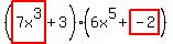 %28highlight%287x%5E3%29%2B3%29%286x%5E5%2Bhighlight%28-2%29%29