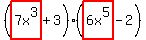 %28highlight%287x%5E3%29%2B3%29%28highlight%286x%5E5%29-2%29