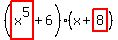 %28highlight%28x%5E5%29%2B6%29%28x%2Bhighlight%288%29%29