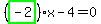 %28highlight_green%28+-2+%29%29%2Ax-4=0