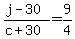 %28j-30%29%2F%28c%2B30%29=9%2F4