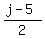 %28j-5%29%2F2