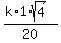 %28k%2A1%2Asqrt%284%29%29%2F20