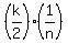 %28k%2F2%29%281%2Fn%29