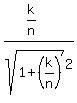 %28k%2Fn%29%2Fsqrt%281%2B%28k%2Fn%29%29%5E2