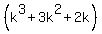 %28k%5E3+%2B+3k%5E2+%2B+2k%29