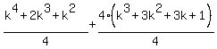 %28k%5E4%2B2k%5E3%2Bk%5E2%29%2F4%2B4%28k%5E3%2B3k%5E2%2B3k%2B1%29%2F4