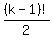 %28k-1%29%21%2F2