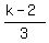 %28k-2%29%2F3