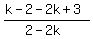 %28k-2-2k%2B3%29%2F%282-2k%29