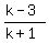 %28k-3%29%2F%28k%2B1%29