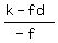 %28k-fd%29%2F%28-f%29