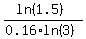 %28ln%281.5%29%29%2F%280.16%2Aln%283%29%29