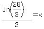 %28ln%2828%2F3%29%29%2F2+=++x