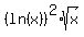 %28ln%28x%29%29%5E2%2Asqrt%28x%29