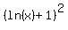 %28ln%28x%29%2B1%29%5E2