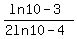 %28ln+10+-3%29%2F%282ln10-4%29