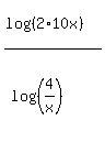 %28log%28%282%2A10x%29%29%29%2F%28log%28%284%2Fx%29%29%29
